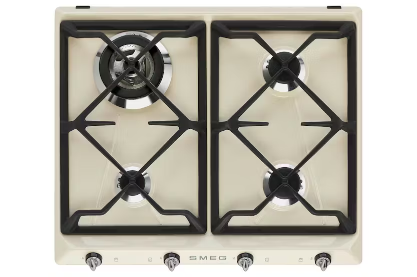 Smeg 60cm Victoria Aesthetic Gas Hob | SR964PGH | Cream