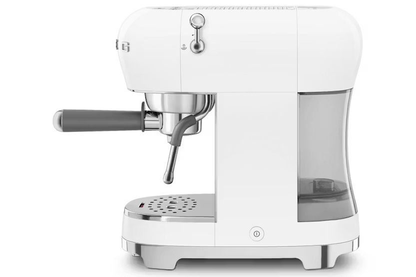 Smeg 50's Retro Style Espresso Coffee Machine | ECF02WHUK | White