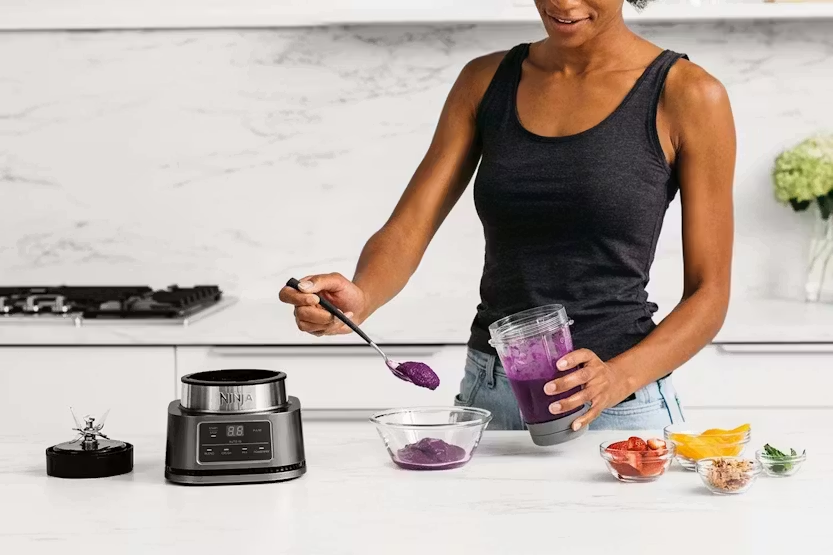 Ninja 2-in-1 Blender with Smart Torque & Auto-iQ | CB100UK | Silver