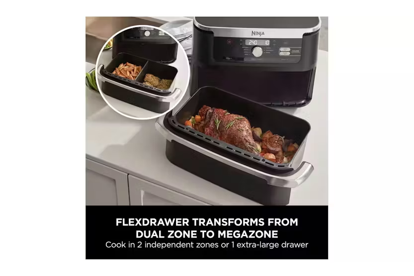 Ninja 10.4L Foodi Dual Zone Air Fryer | AF500UK | Black