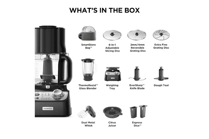 Kenwood Multipro XL Weigh + Food Processor | FDM72.990BK | Black