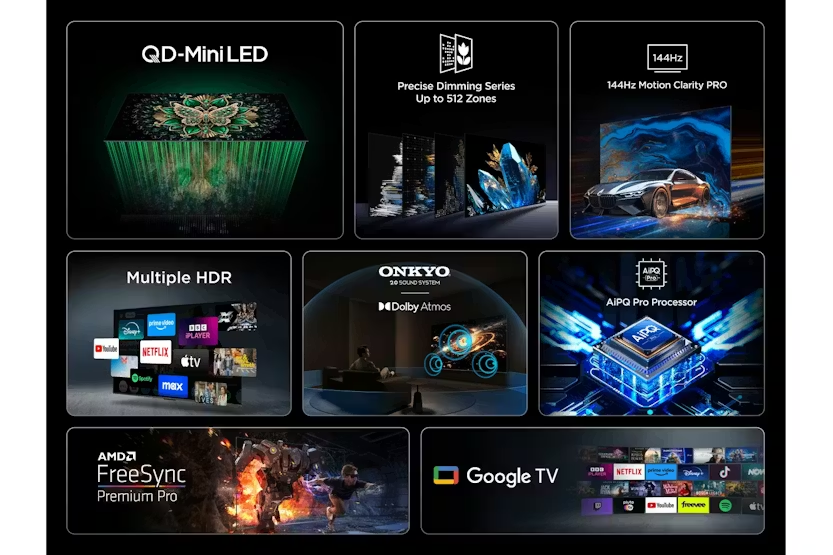 TCL C6K 50'' QLED 4K Ultra HD Mini LED Smart TV | 50C6K