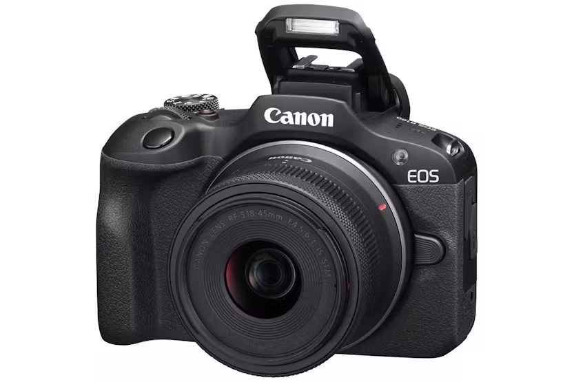 Canon EOS R100 RF-S 18-45mm Lens Mirrorless Camera | Black