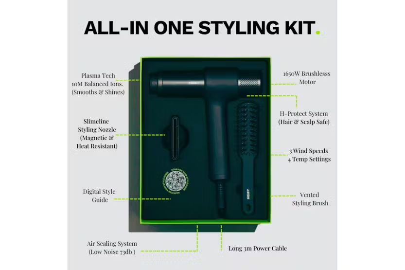 Heist 3.0 Smart Hair Dryer & Styler All-in-One Kit | HST-3-DRYR