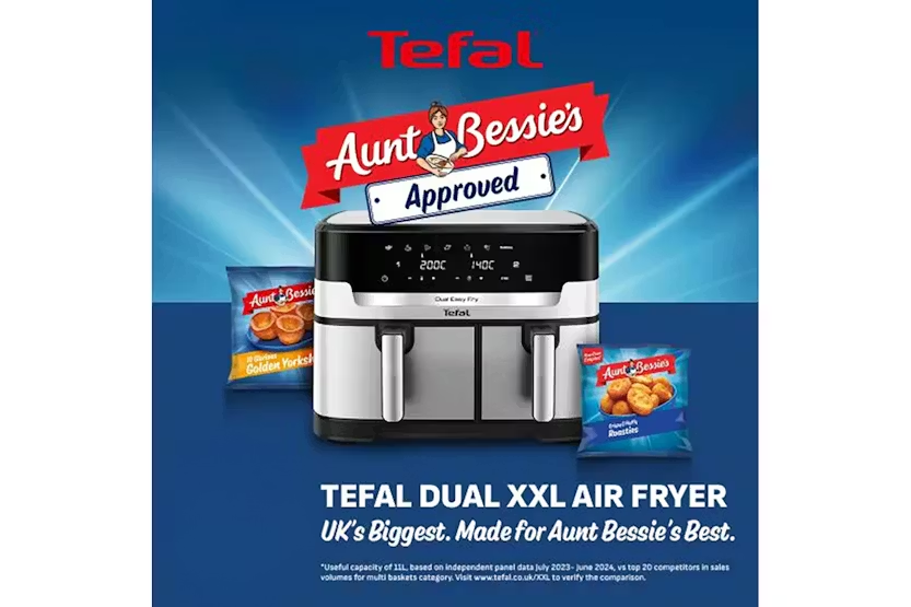 Tefal 11L Easy Fry Dual XXL Air Fryer | EY942DG1 | Stainless Steel