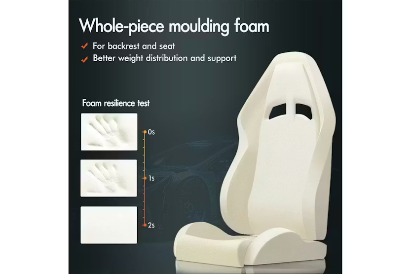 Elfordson 2-Point Massage Gaming Chair with Lumbar Cushion | Dark Teal