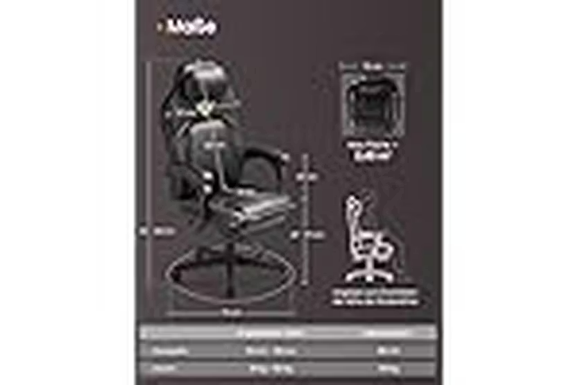 Gaming Chair | Office Chair | Pu Synthetic Leather | Adjustable Height