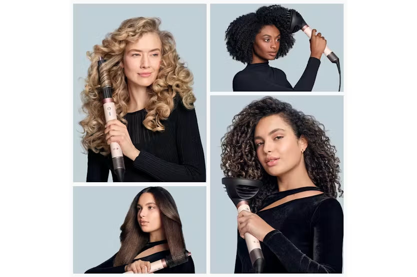 Dyson Airwrap Co-anda 2x Multi-Styler and Dryer with Diffuser | Curly & Coily | Ceramic Pink/Rose Gold | 598792-01