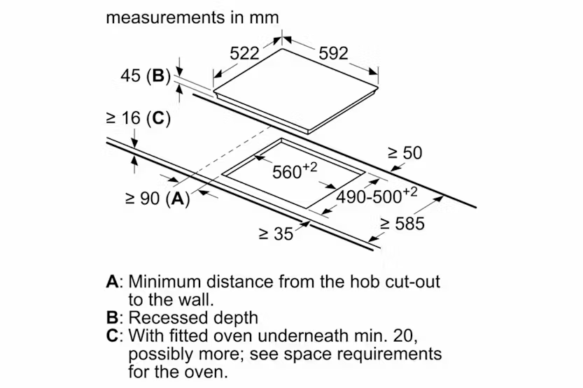 Bosch Series 2 60cm Built-in Ceramic Hob | PKE61RAA8B