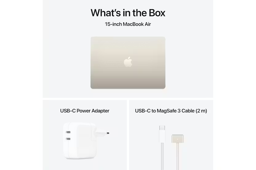 MacBook Air 15.3" | M4 | 10-Core CPU | 24GB | 512GB | Starlight (2025)