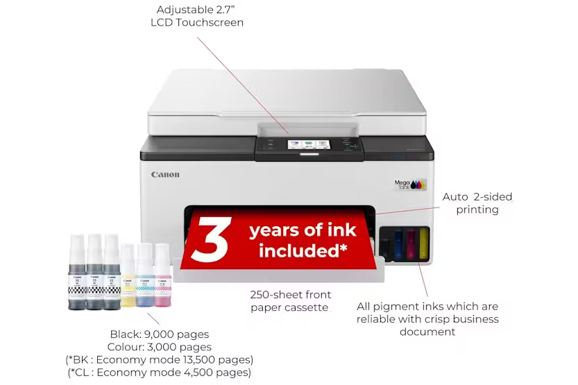 Canonmaxify Gx1050 3-in-1 Megatank Printer