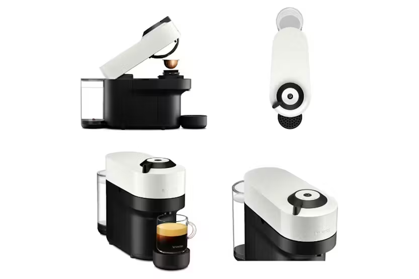 Nespresso Vertuo Pop with Milk Frother, Coffee Capsules and Mugs, White, By Krups | XN920141