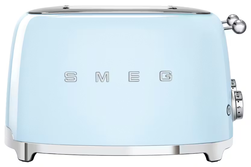 Smeg 50's Retro Style 4 Slice Toaster | TSF03PBUK | Pastel Blue