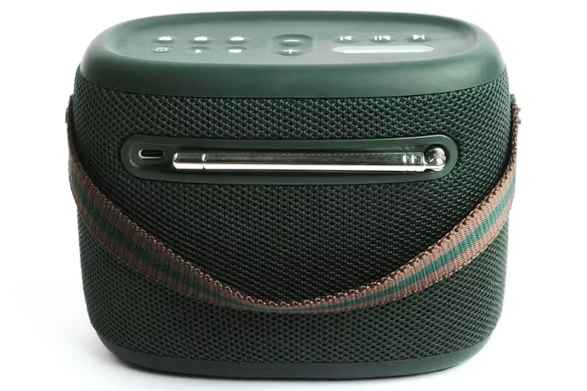 Pure Woodland Portable Bluetooth Speaker with Radio | Green
