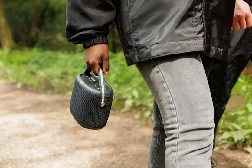 Pure Woodland Portable Bluetooth Speaker with Radio | Black