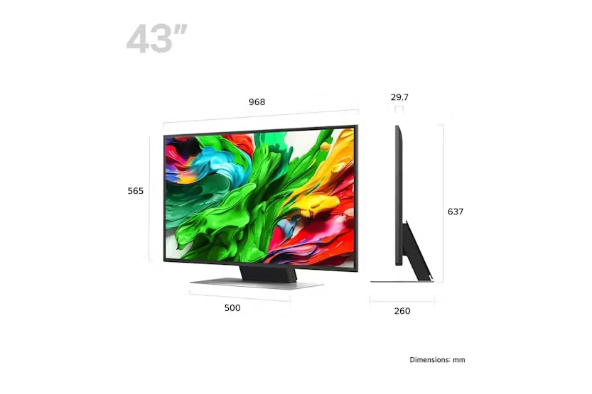 LG 43" QNED87 Mini LED Evo AI Smart TV (2025) | 43QNED87A6D.AEK