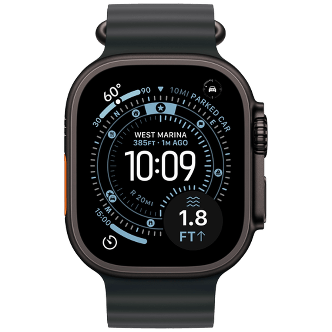 Apple Watch Ultra 3 49mm Black (Black Rubber Strap)