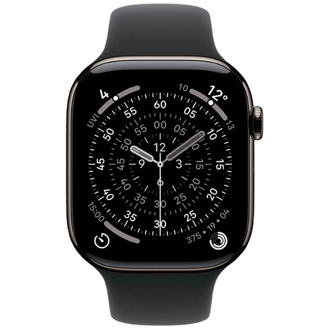 Apple Watch Series 11 46mm 5G Slate Titanium (Black Rubber Strap M/L)