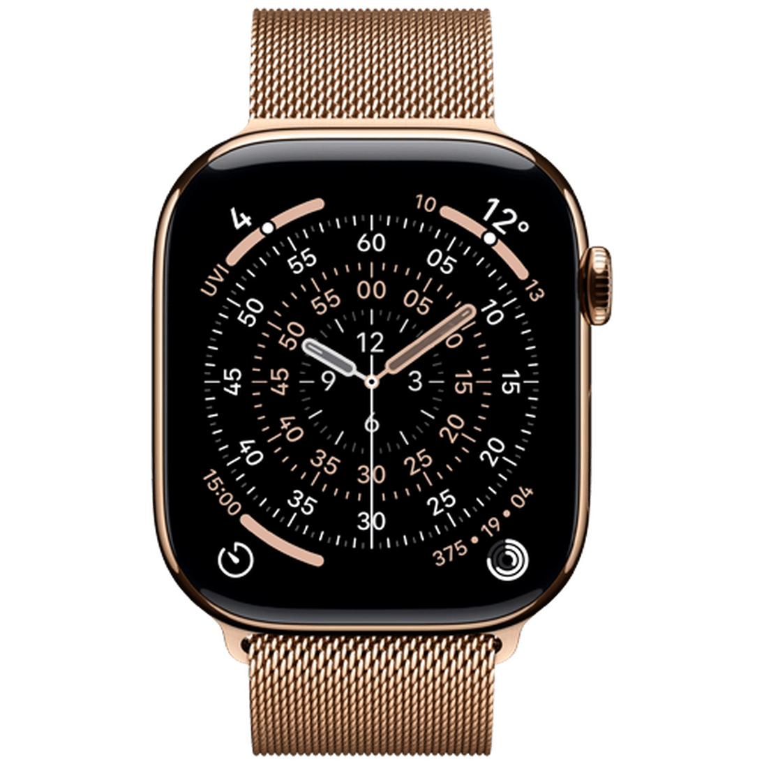 Apple Watch Series 11 46mm 5G Gold Titanium (Gold Milanese Strap S/M)