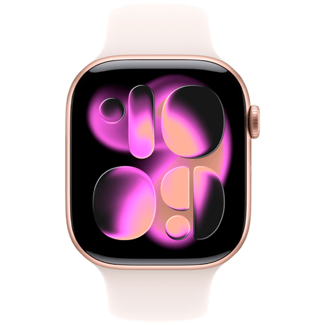 Apple Watch Series 11 46mm Gold (Light Pink Rubber Strap S/M)