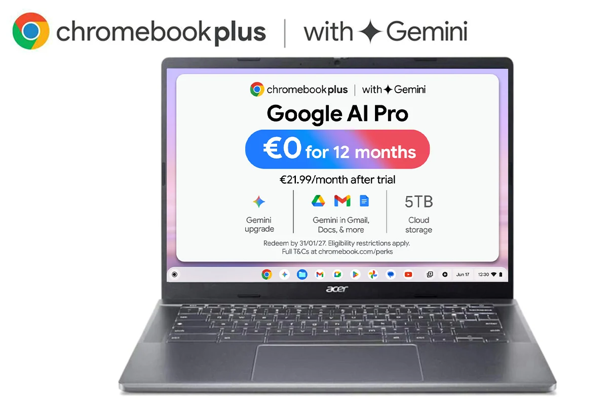 Acer Chromebook Plus 514 14" Ryzen 5 | 8GB | 256GB | Grey