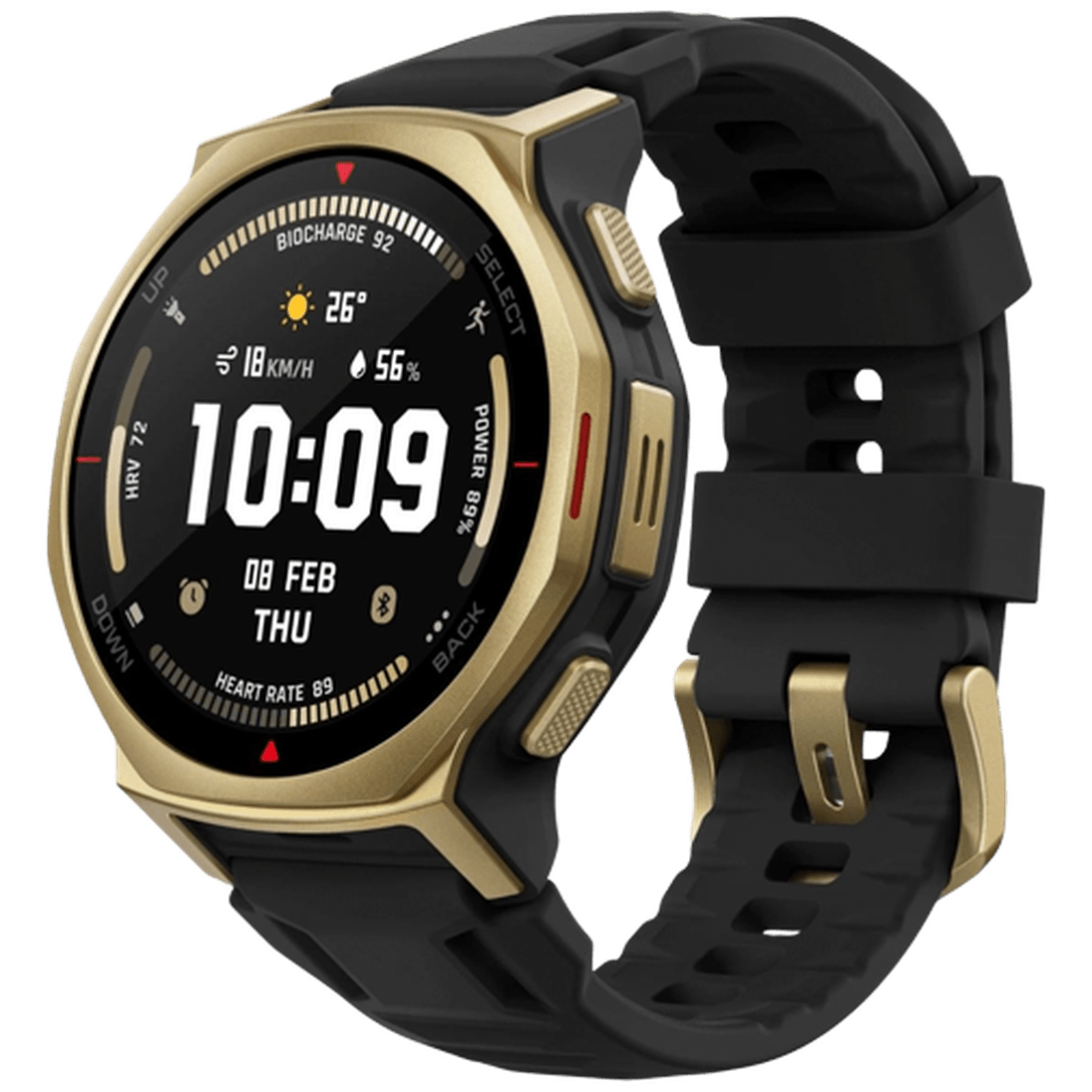 Amazfit T-Rex 3 Pro 44mm Gold (Black Silicone Strap)