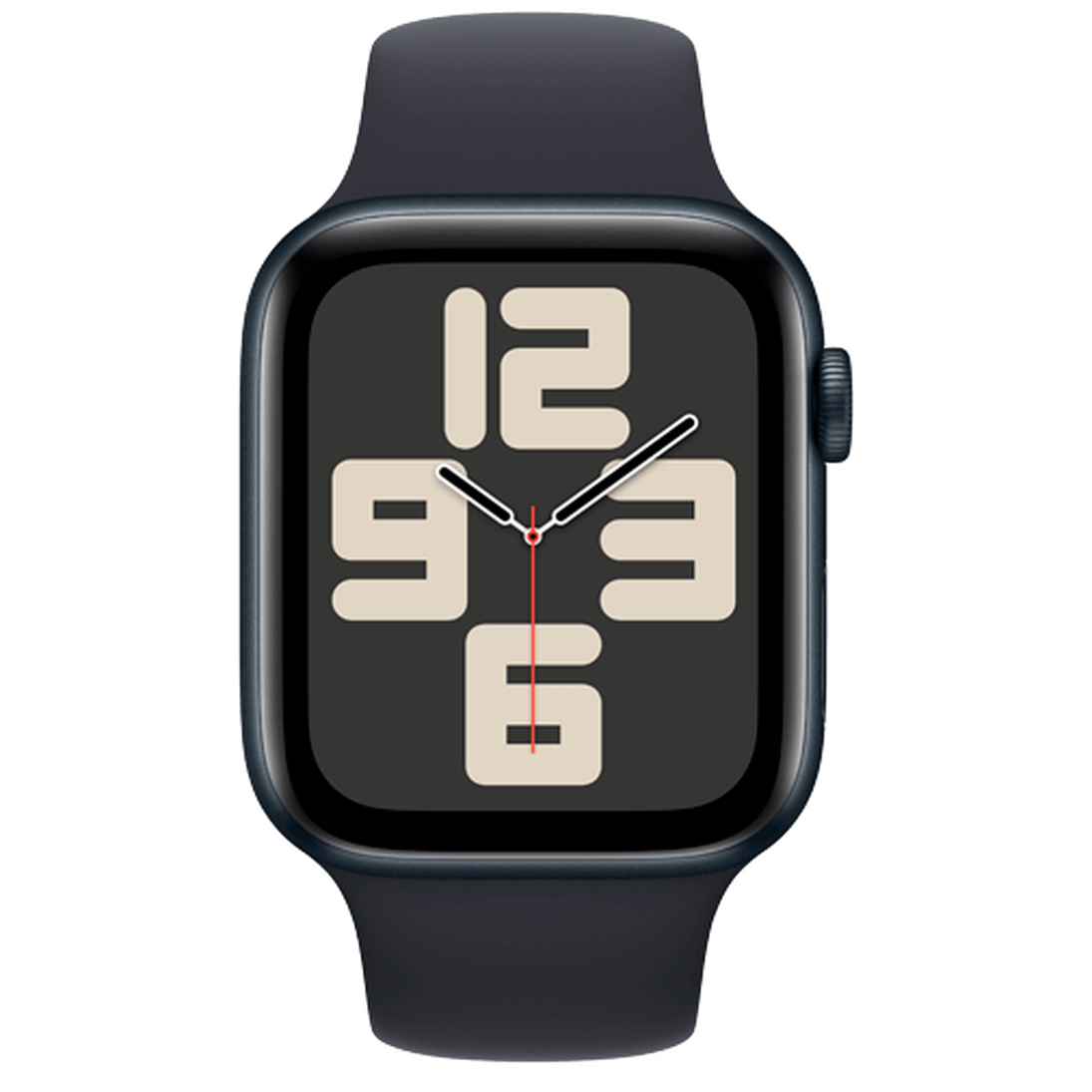 Apple Watch SE 2023 4G 44mm Black (Black Silicone Strap M/L)