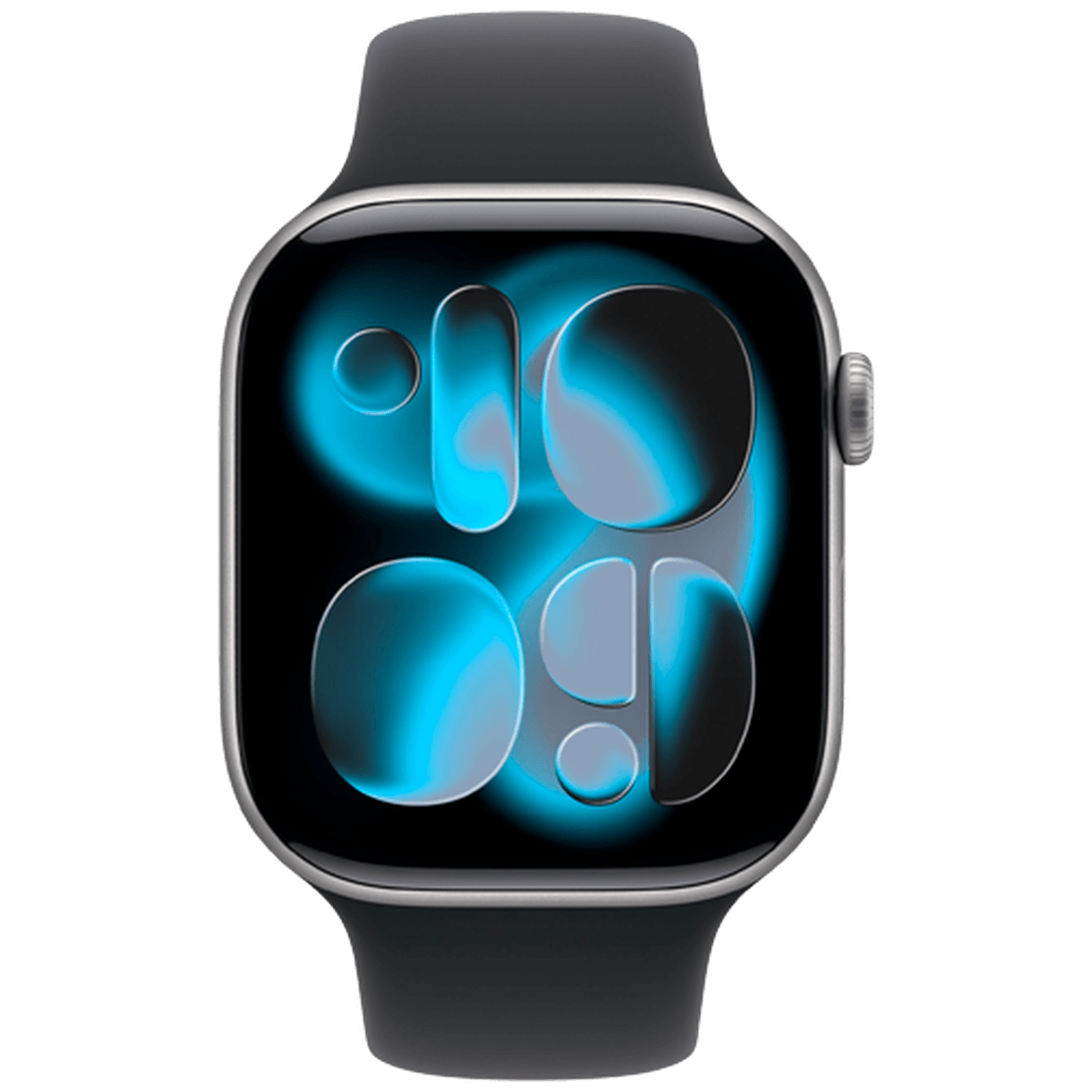 Apple Watch Series 11 46mm Grey (Black Rubber Strap S/M)