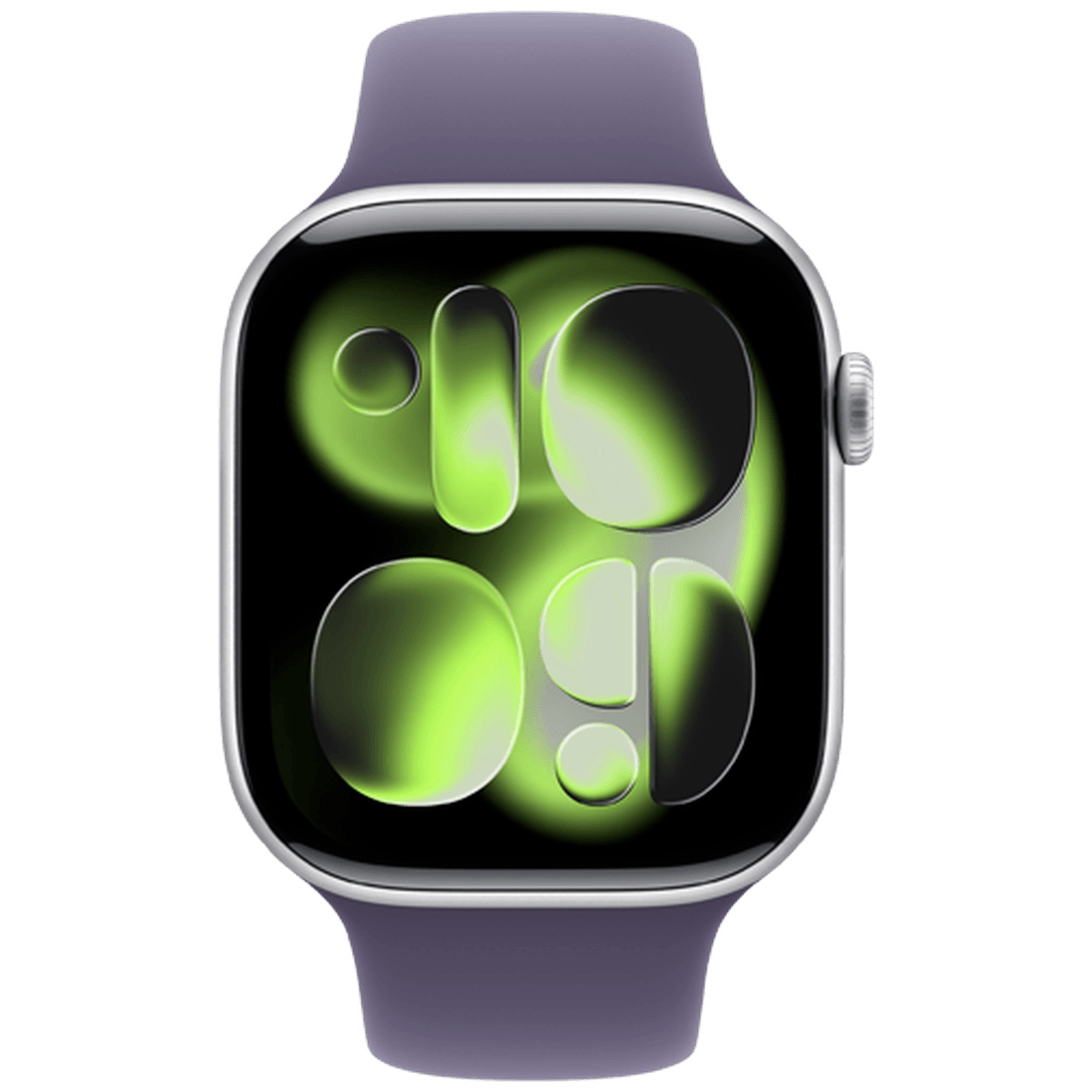 Apple Watch Series 11 46mm Silver (Purple Rubber Strap M/L)