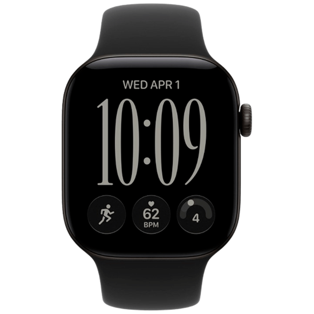 Apple Watch Series 12 42mm Black (Black Rubber Strap M/L)