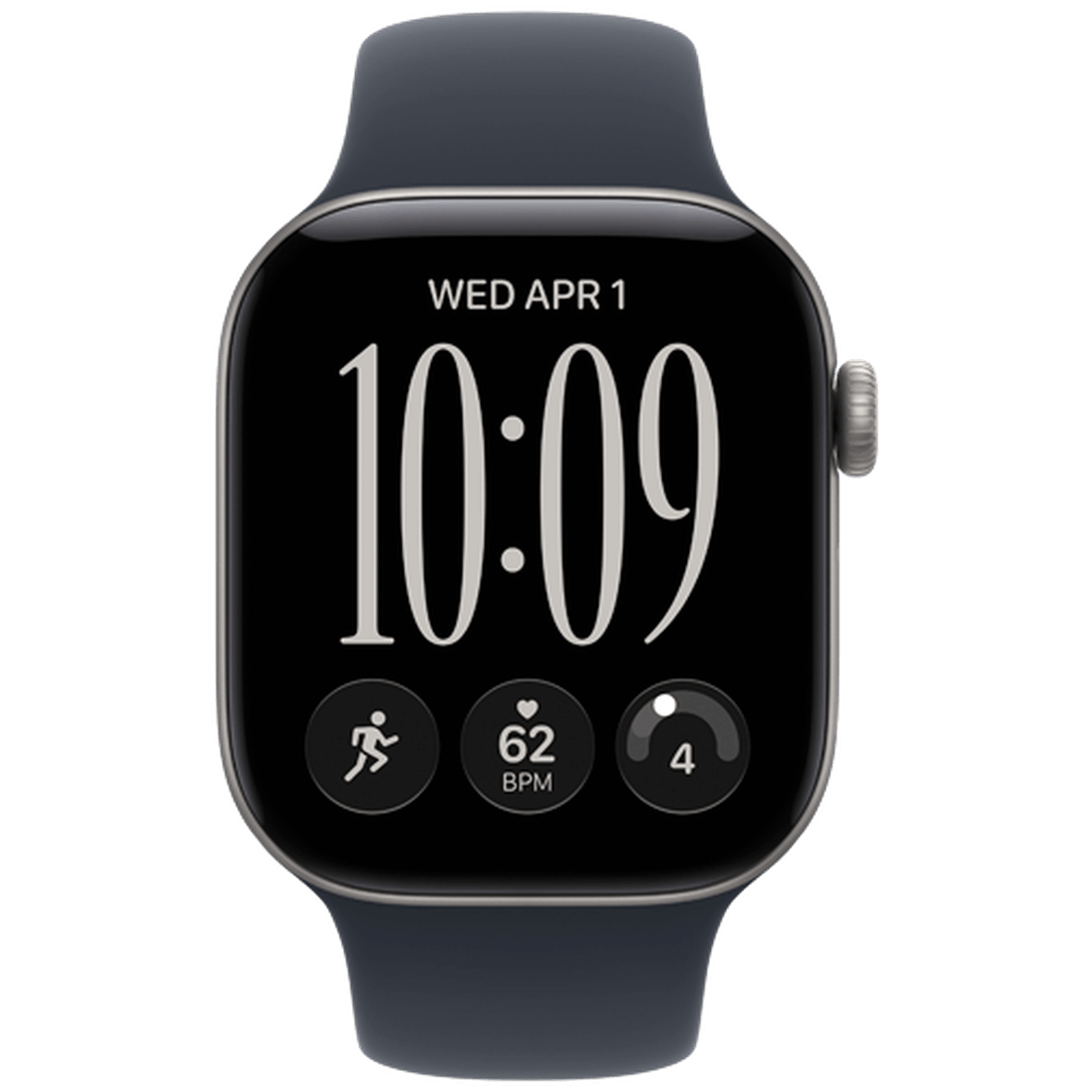 Apple Watch Series 12 42mm Grey (Dark Blue Rubber Strap S/M)