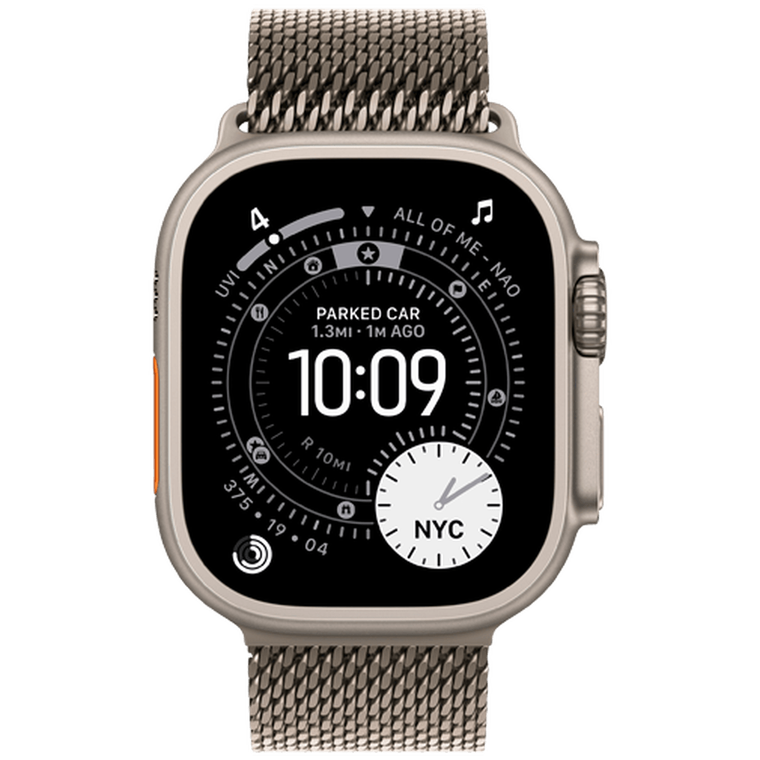 Apple Watch Ultra 3 49mm Titanium (Titanium Milanese Strap S)