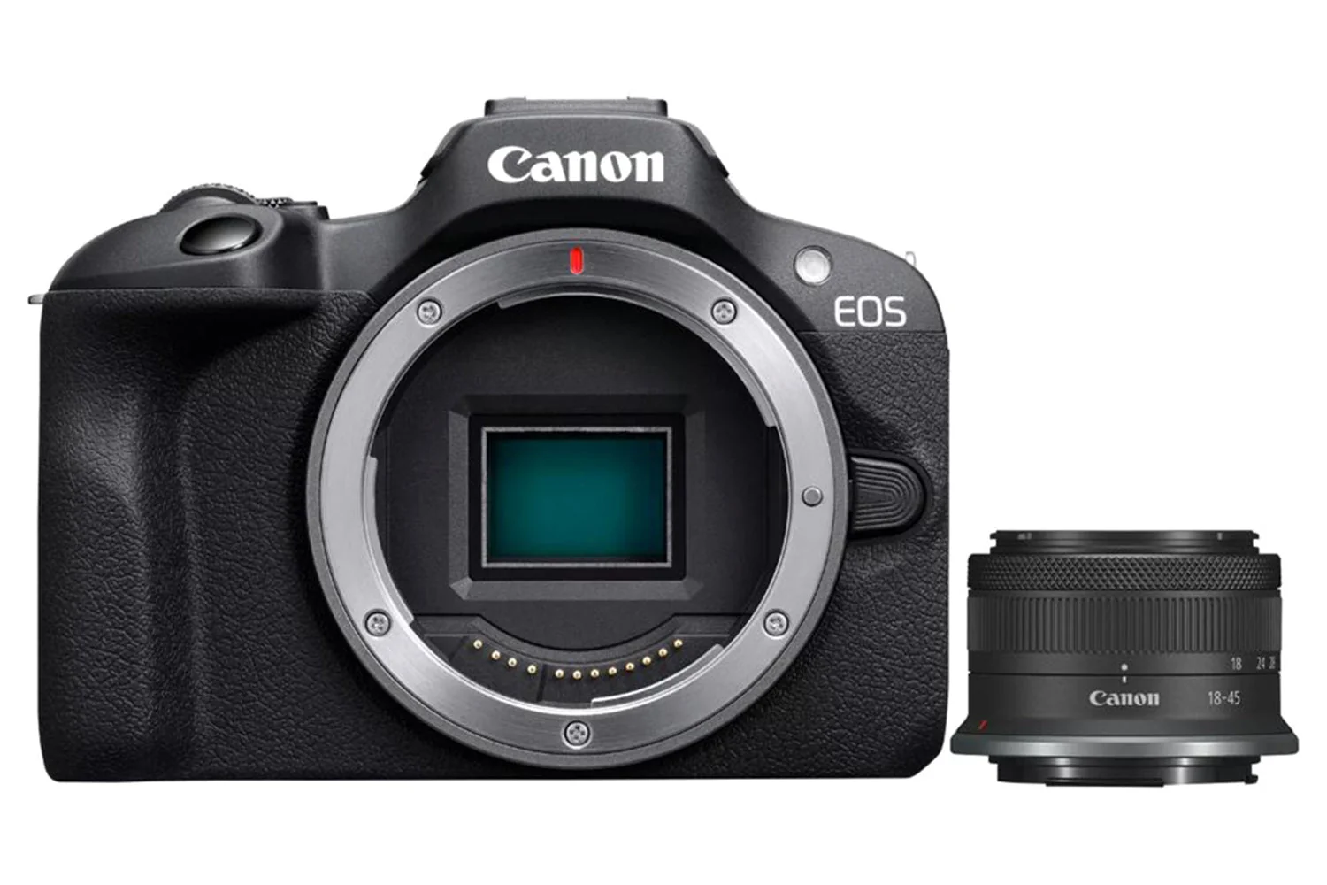 Canon EOS R100 RF-S 18-45mm Lens Mirrorless Camera | Black