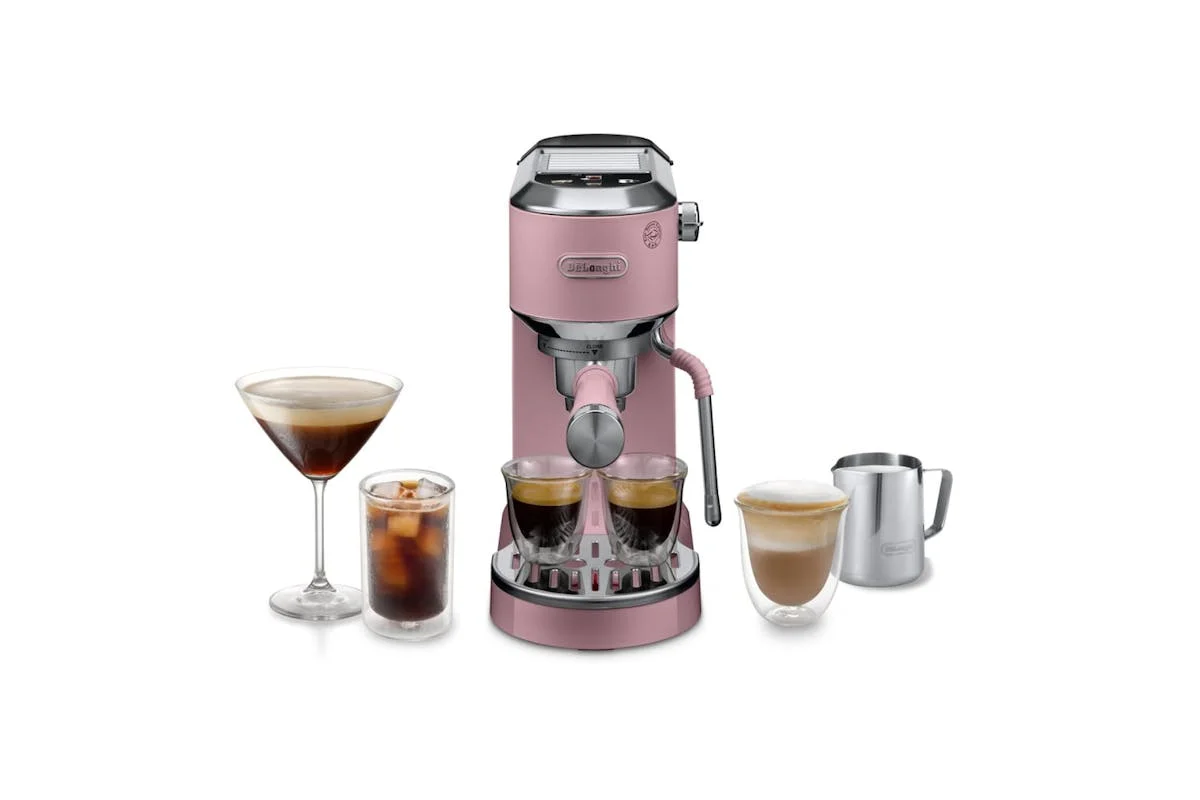 Delonghi Dedica Duo Coffee Machine | Pink