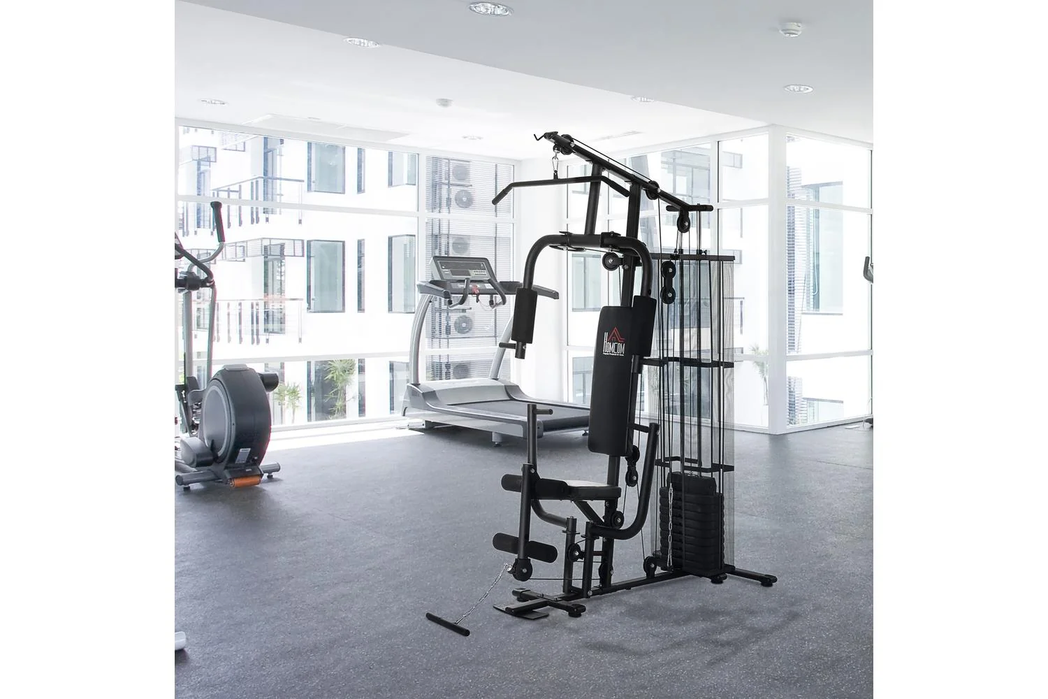 Homcom A91-134bk - Multi-exercise Gym Station, Home Workout