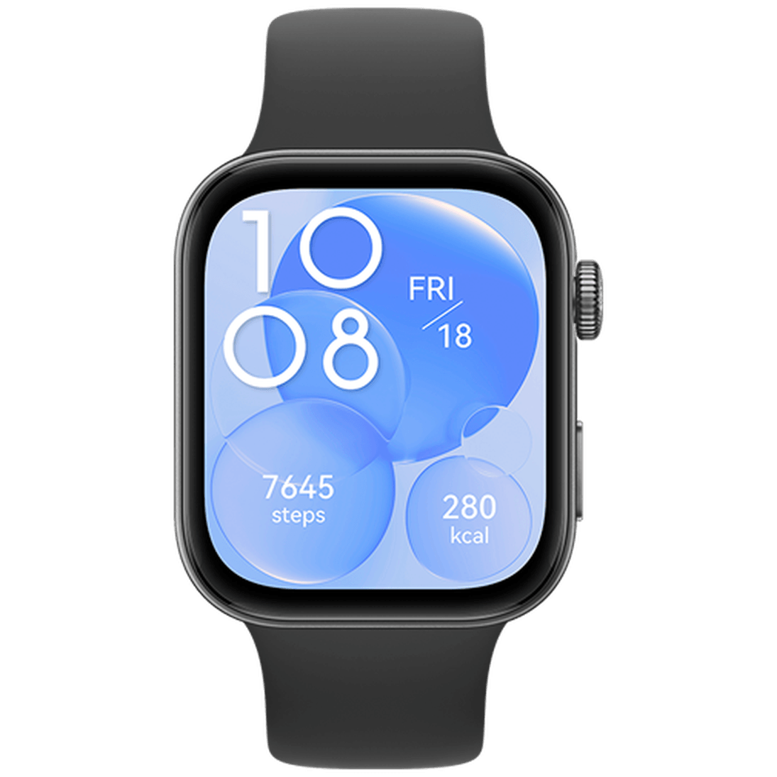 Huawei Watch Fit 3 Black (Black Silicone Strap)