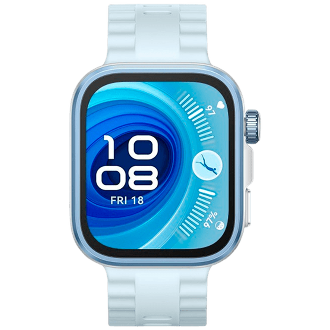 Huawei Watch Fit 4 Pro Silver (Blue Rubber Strap)