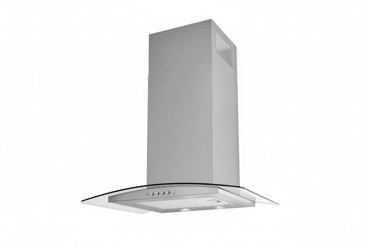 Luxair 60cm Curved Artis Cooker Hood | Stainless Steel