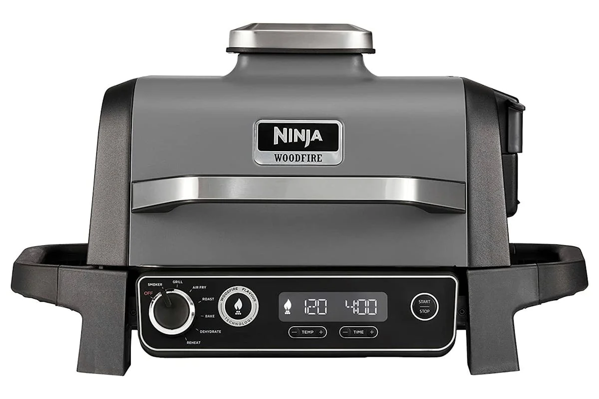 Ninja Woodfire Outdoor Electric BBQ Grill & Smoker | Grey & Black