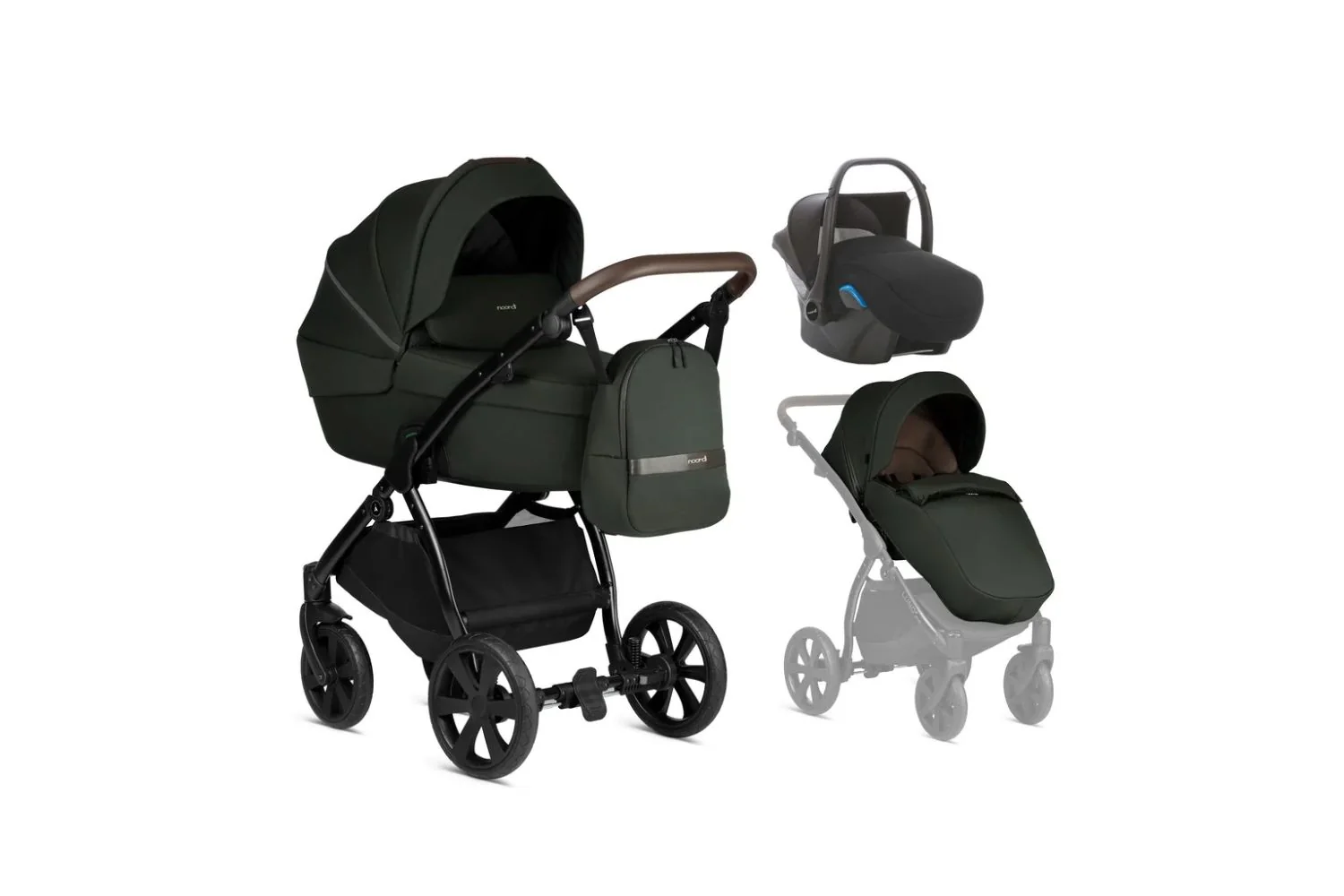 Noordi 3IN1 Luno All Trails 3-in-1 Travel System | Forest Green