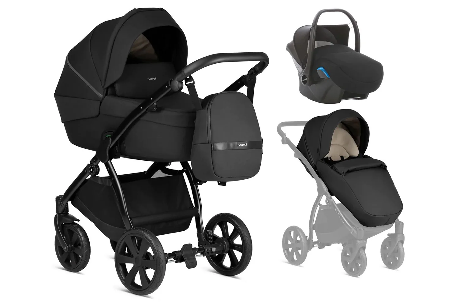 Noordi 3IN1 Luno All Trails 3-in-1 Travel System | Midnight