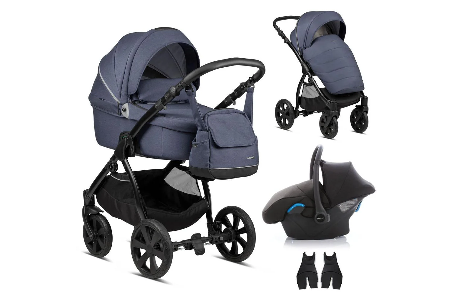 Noordi Fjordi 3-in-1 Travel System | Jeans Blue