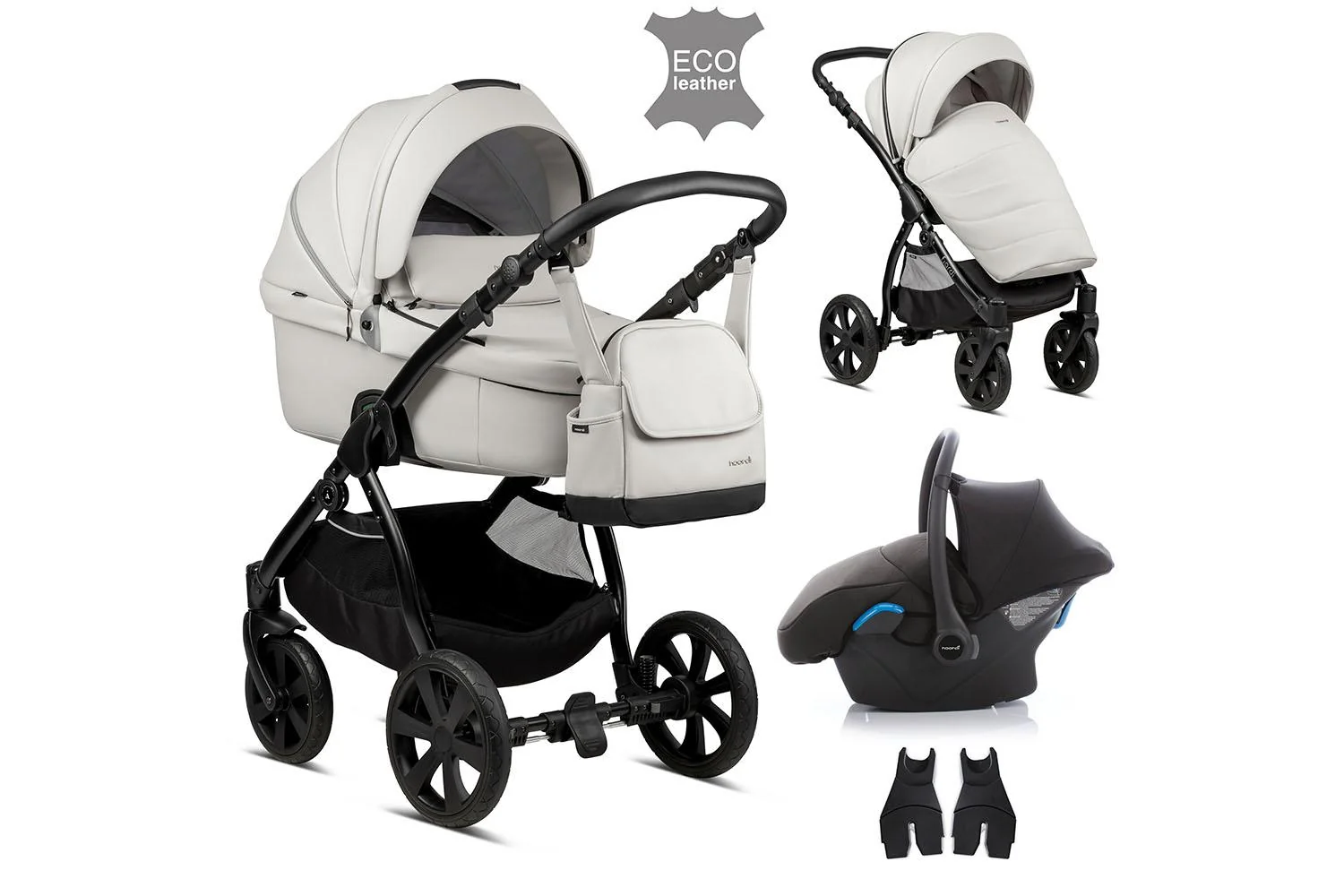 Noordi Fjordi 3-in-1 Travel System Leather | Cloud