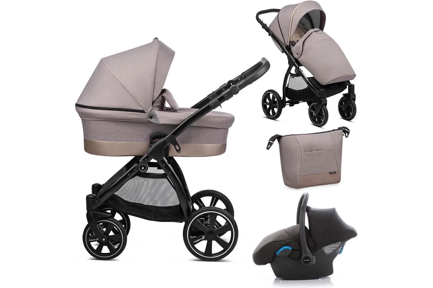 Noordi Sole Go 3-in-1 Travel System | Beige