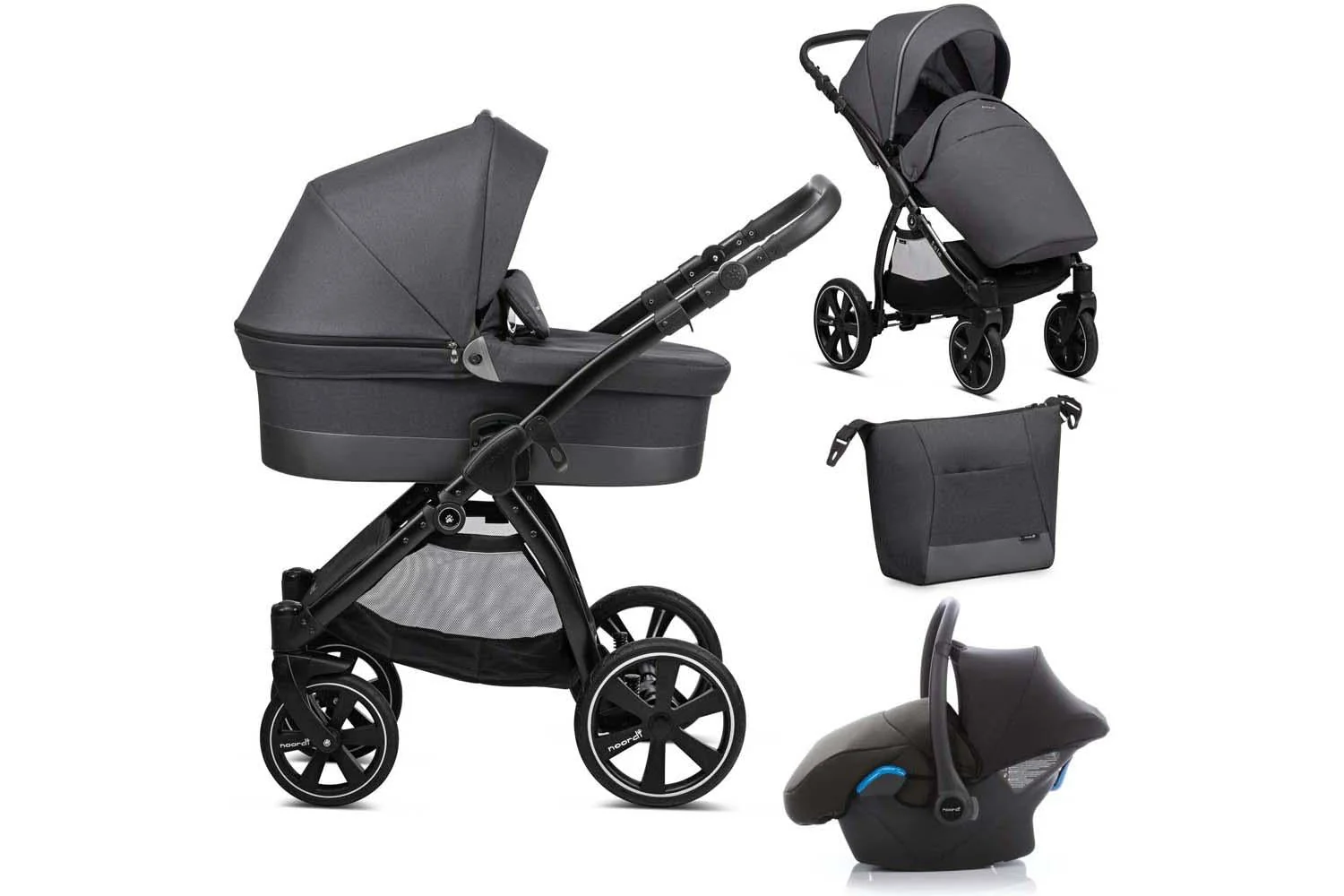 Noordi Sole Go 3-in-1 Travel System | Black
