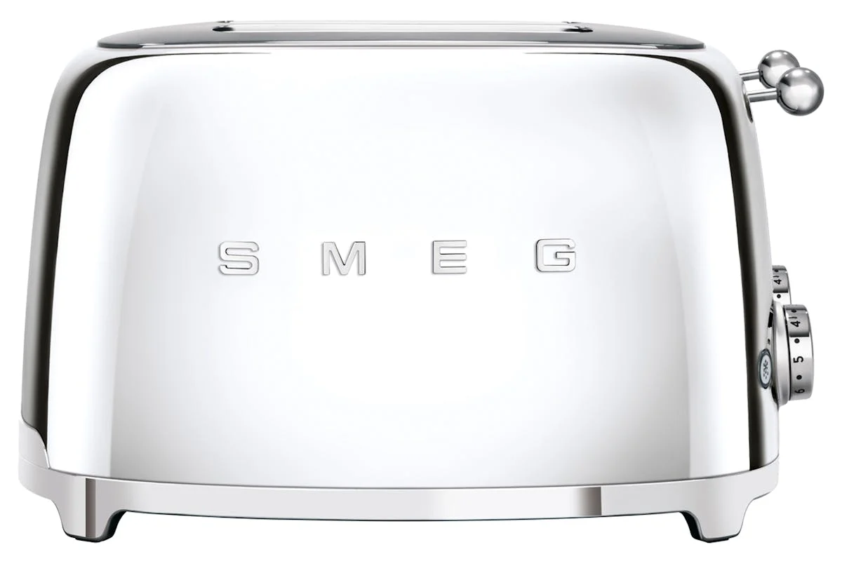 Smeg 50's Retro Style 4 Slice Toaster | Chrome