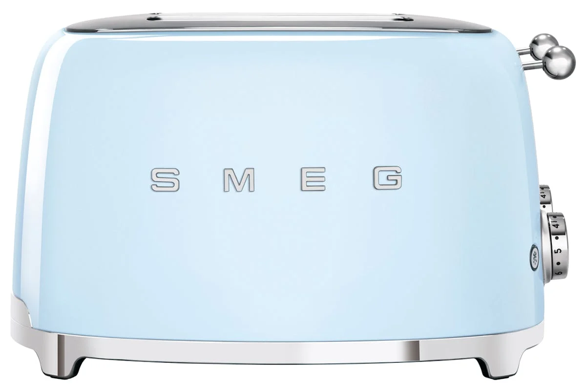 Smeg 50's Retro Style 4 Slice Toaster | Pastel Blue