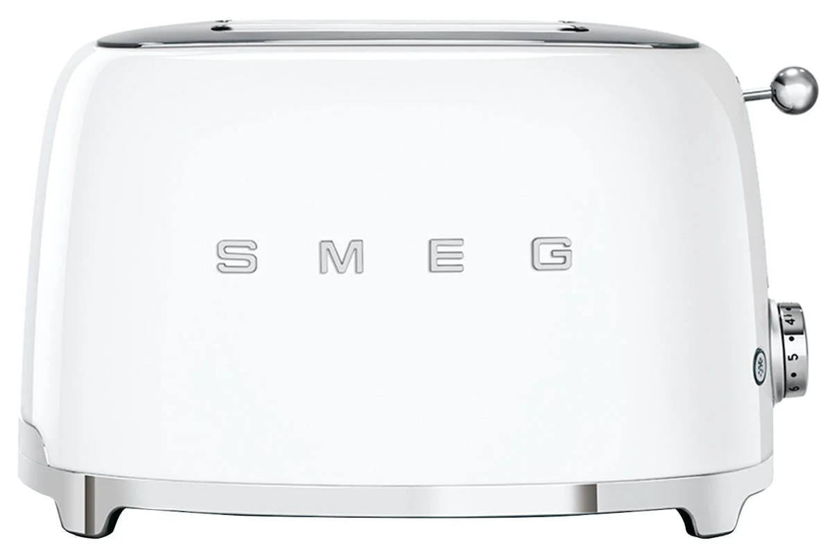 Smeg 50's Retro Style Aesthetic 2 Slice Toaster | White