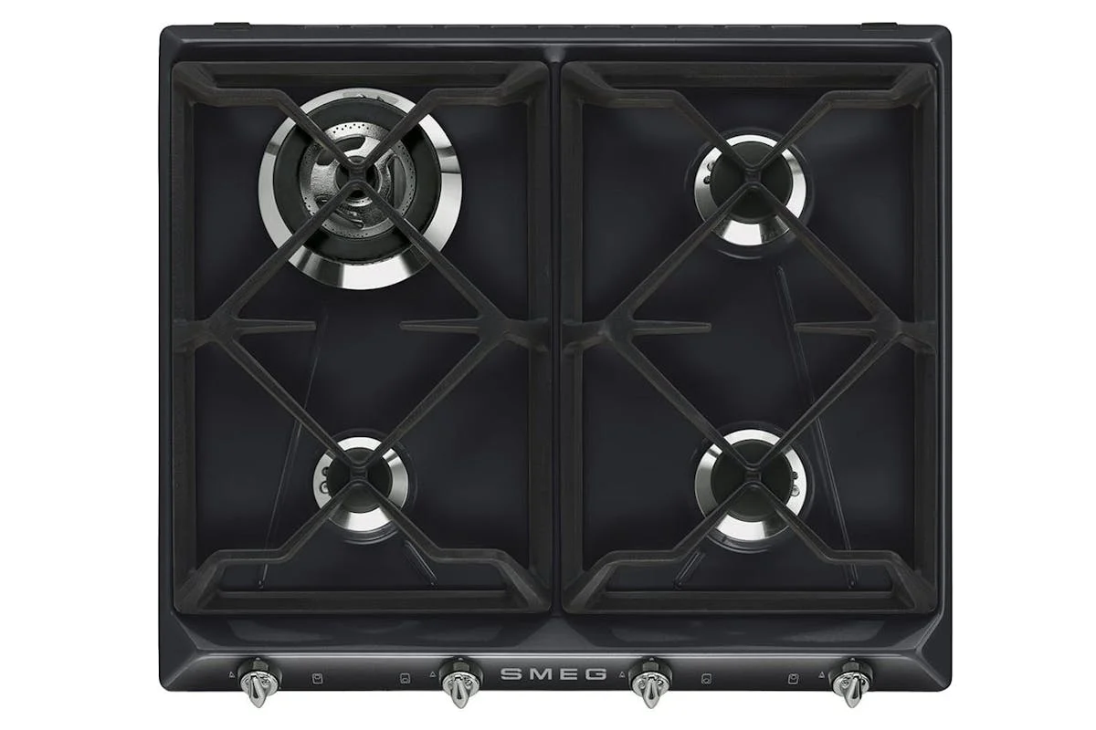 Smeg 60cm Built-in Gas Hob | Black