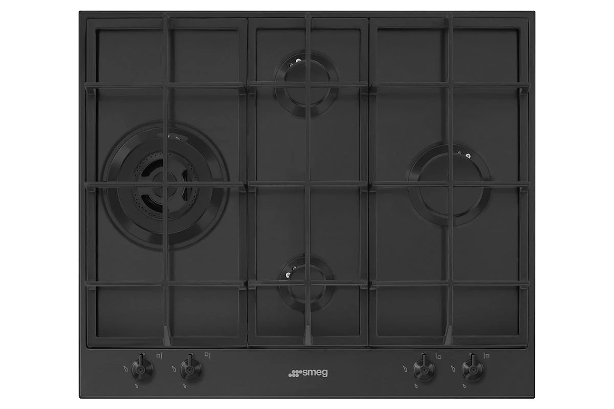 Smeg 60cm Built-in Gas Hob | Matt Black